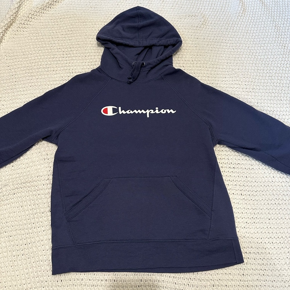 Small navy blue Champion hoodie